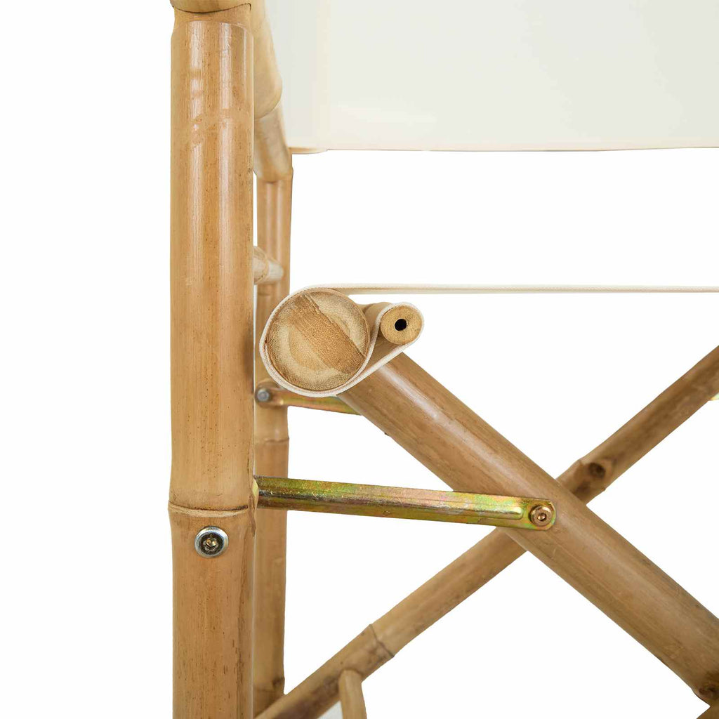 Silla de director plegable 2 pcs Natural Bambú