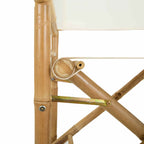 Silla de director plegable 2 pcs Natural Bambú