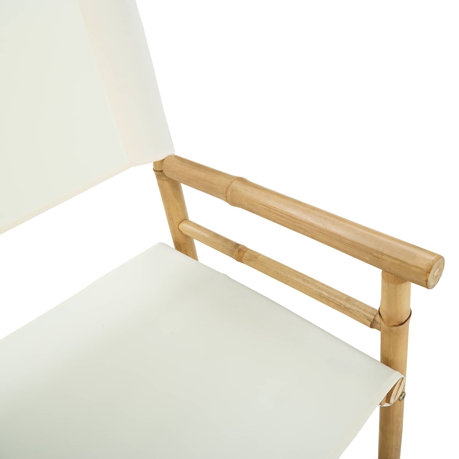 Silla de director plegable 2 pcs Natural Bambú