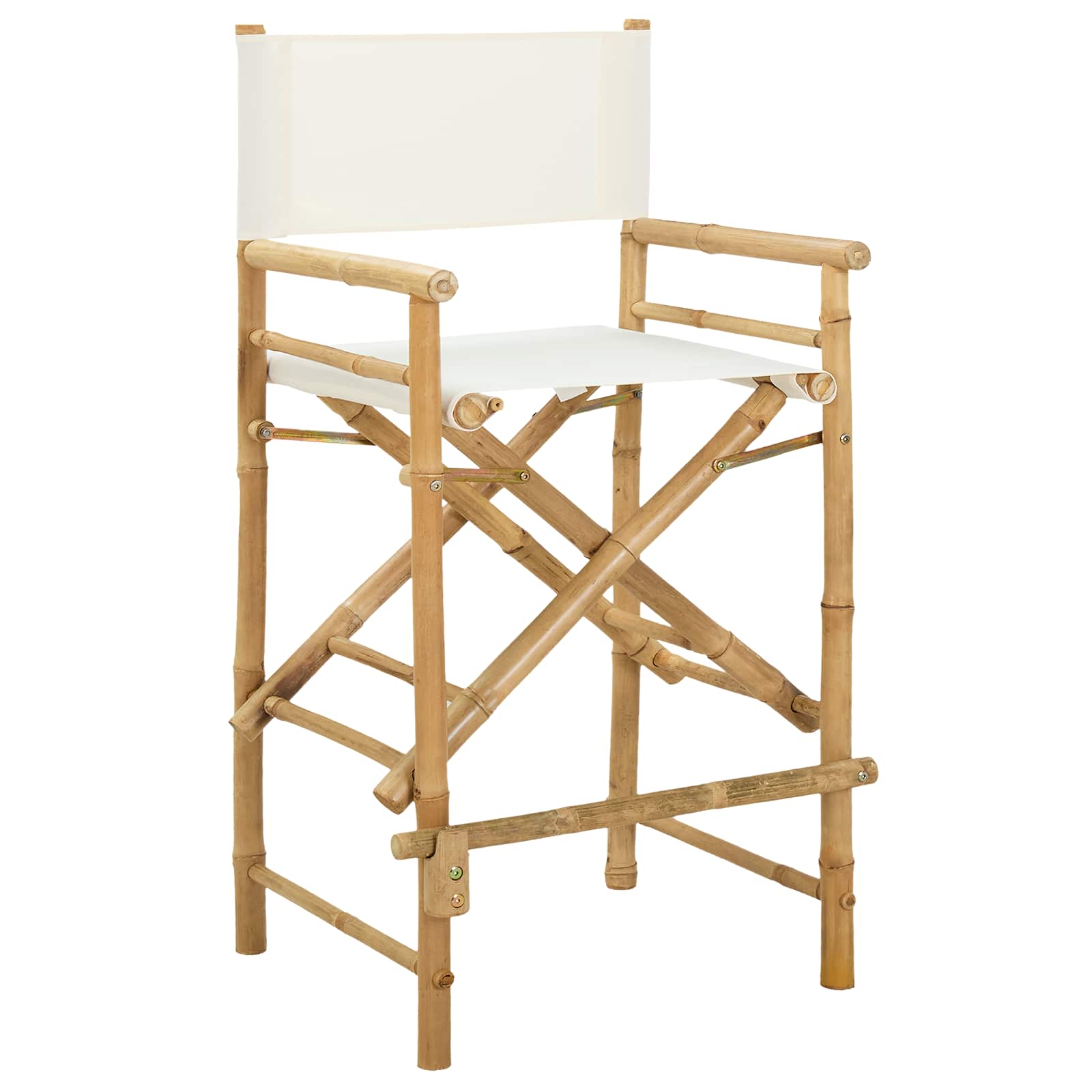 Silla de director plegable 2 pcs Natural Bambú
