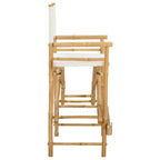 Silla de director plegable 2 pcs Natural Bambú