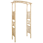 Arco de jardín Natural 110 x 40 x 205 cm Bambú
