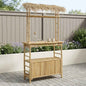 Mesa de Bar Exterior Natural 110 x 50 x 105 cm Bambú