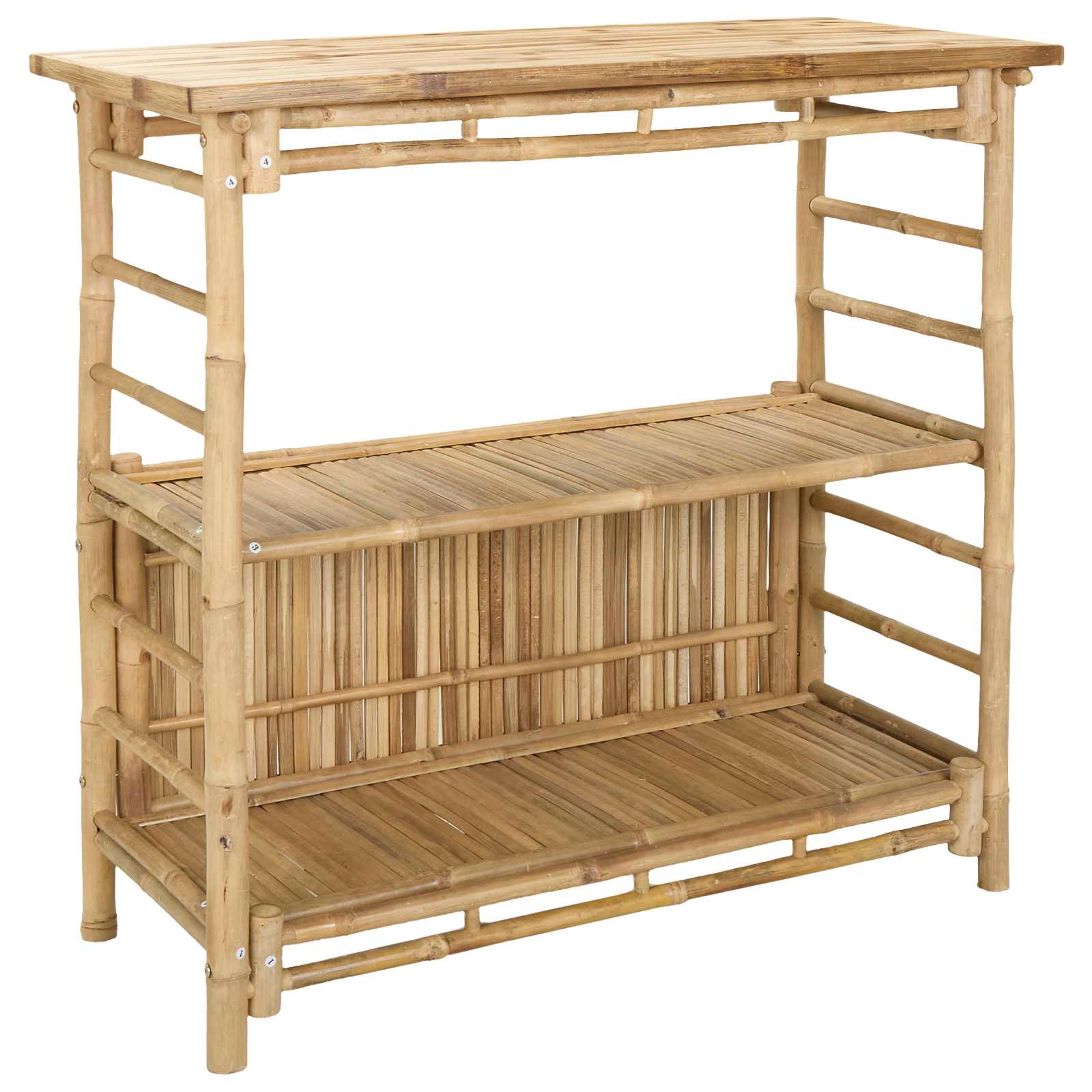 Mesa de Bar Exterior Natural 110 x 50 x 105 cm Bambú