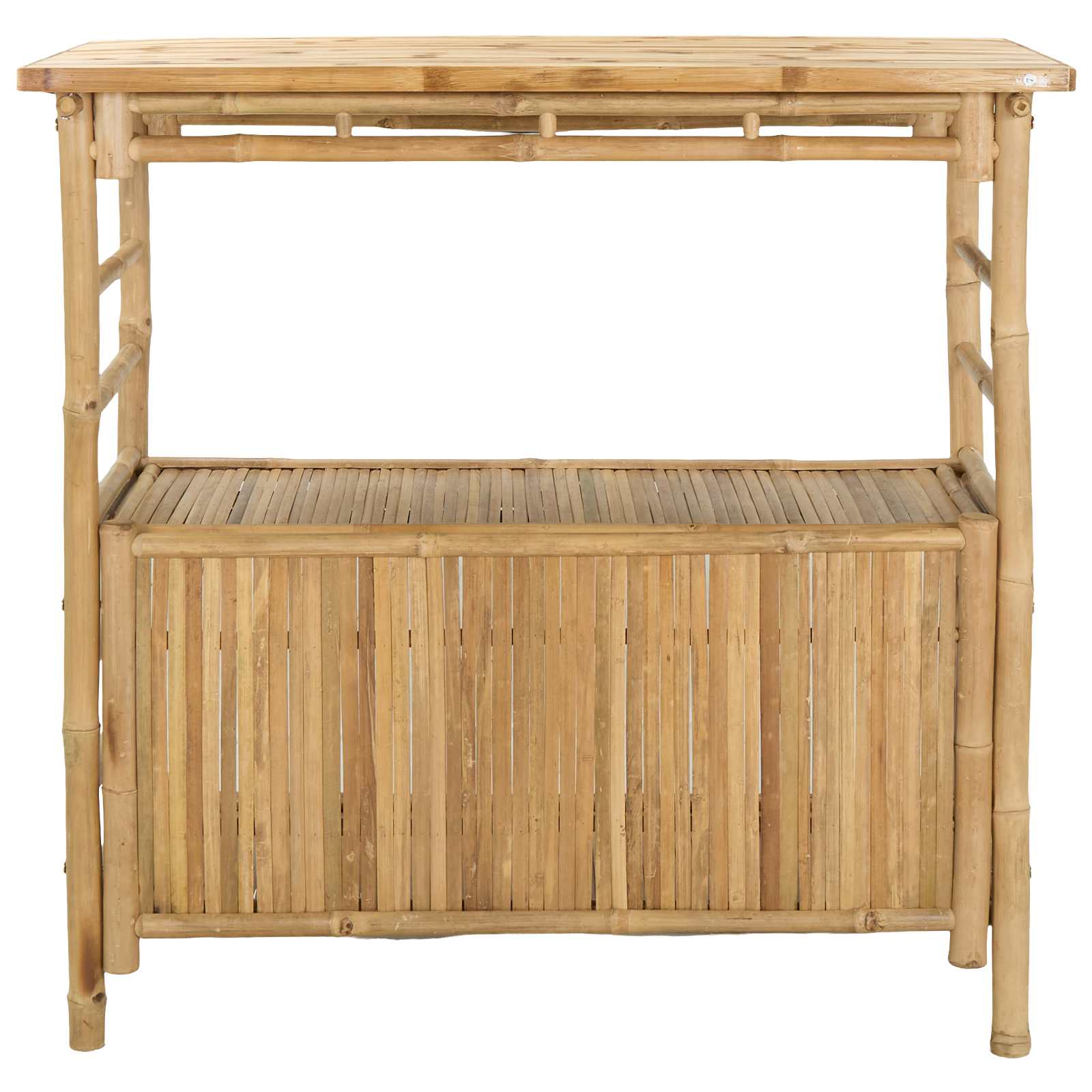 Mesa de Bar Exterior Natural 110 x 50 x 105 cm Bambú