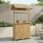 Mesa de Bar Exterior Natural 110 x 50 x 105 cm Bambú
