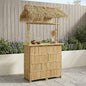 Mesa de Bar Exterior Natural 110 x 50 x 105 cm Bambú