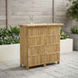 Mesa de Bar Exterior Natural 110 x 50 x 105 cm Bambú