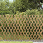 Valla Trellis Expandible 2 pcs Marrón Claro 100 x 105 cm Bambú