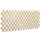 Valla Trellis Expandible 2 pcs Marrón Claro 100 x 105 cm Bambú