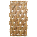 Valla Trellis Expandible 2 pcs Marrón Claro 100 x 105 cm Bambú