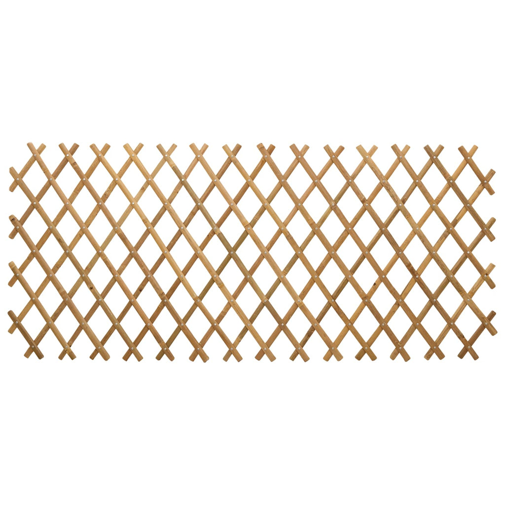 Valla Trellis Expandible 2 pcs Marrón Claro 100 x 105 cm Bambú