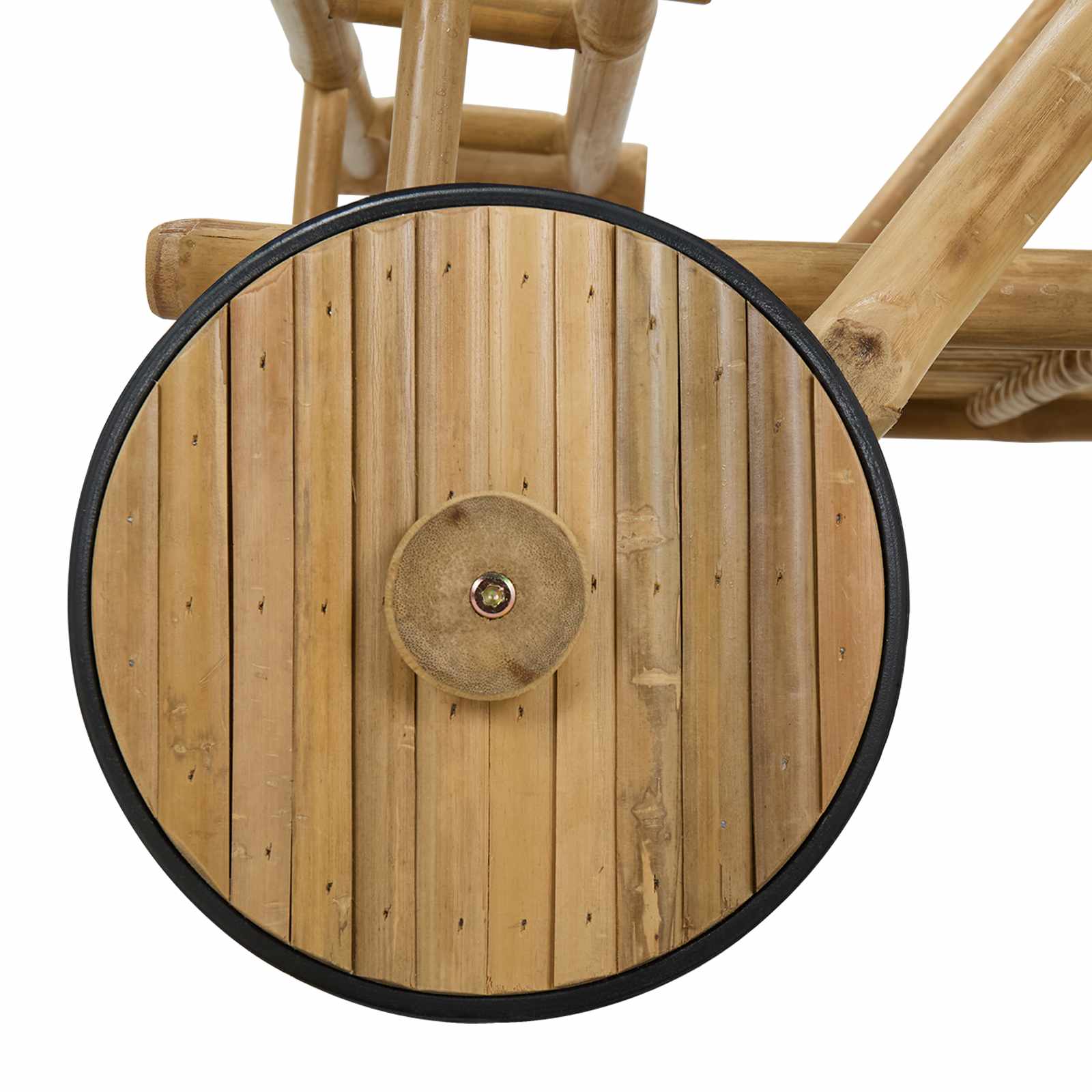 Carrito de té con ruedas Natural 79 x 67.5 x 84 cm Bambú