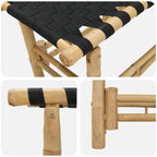 Banco de jardín 110 x 38 x 40 cm Bambú Natural Rectangular
