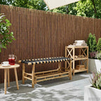 Banco de jardín 110 x 38 x 40 cm Bambú Natural Rectangular