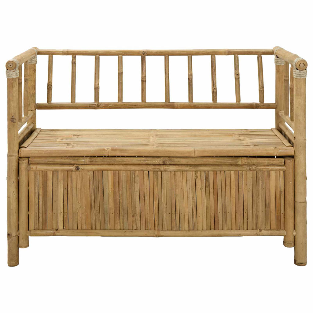 Banco de Almacenamiento de Jardín 110 x 47 x 80 cm Bambú
