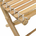 Silla de Jardín 4 pcs Natural Bambú