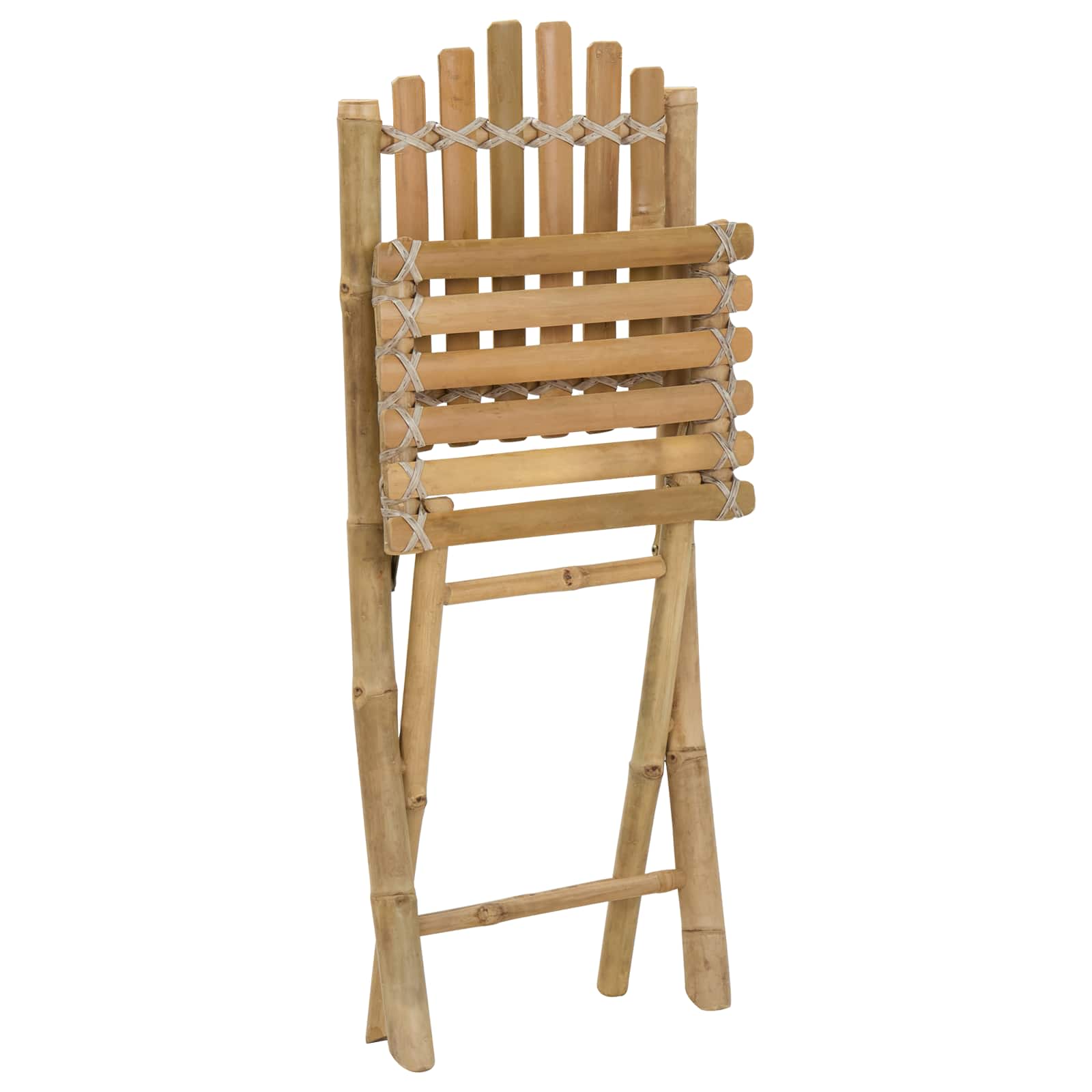 Silla de Jardín 4 pcs Natural Bambú