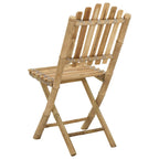 Silla de Jardín 4 pcs Natural Bambú