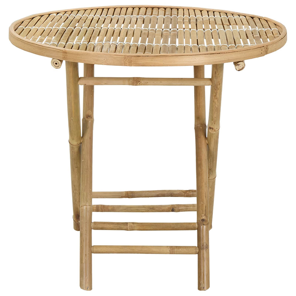 Mesa de Jardín Natural 80 x 70 cm Bambú