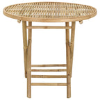 Mesa de Jardín Natural 80 x 70 cm Bambú
