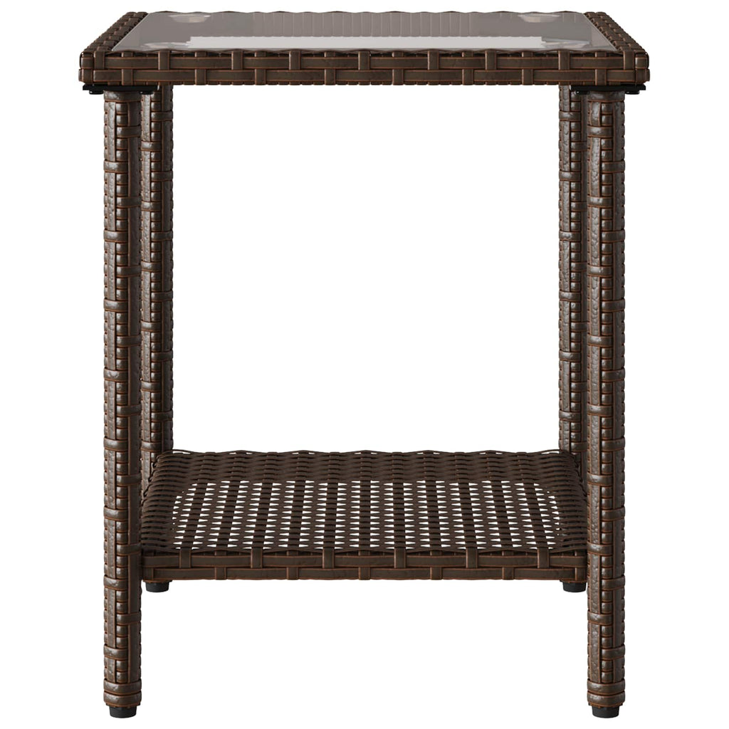 Conjunto de sofás de exterior con cojín 2 pcs Marrón y Rojo