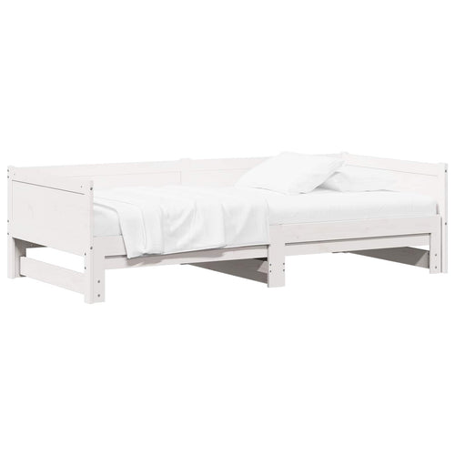 Cama abatible de día 180 x 200 cm Madera de pino macizo