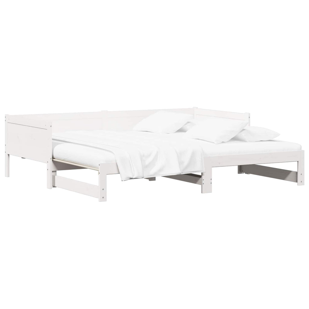 Cama abatible de día 180 x 200 cm Madera de pino macizo