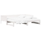 Cama abatible de día 180 x 200 cm Madera de pino macizo