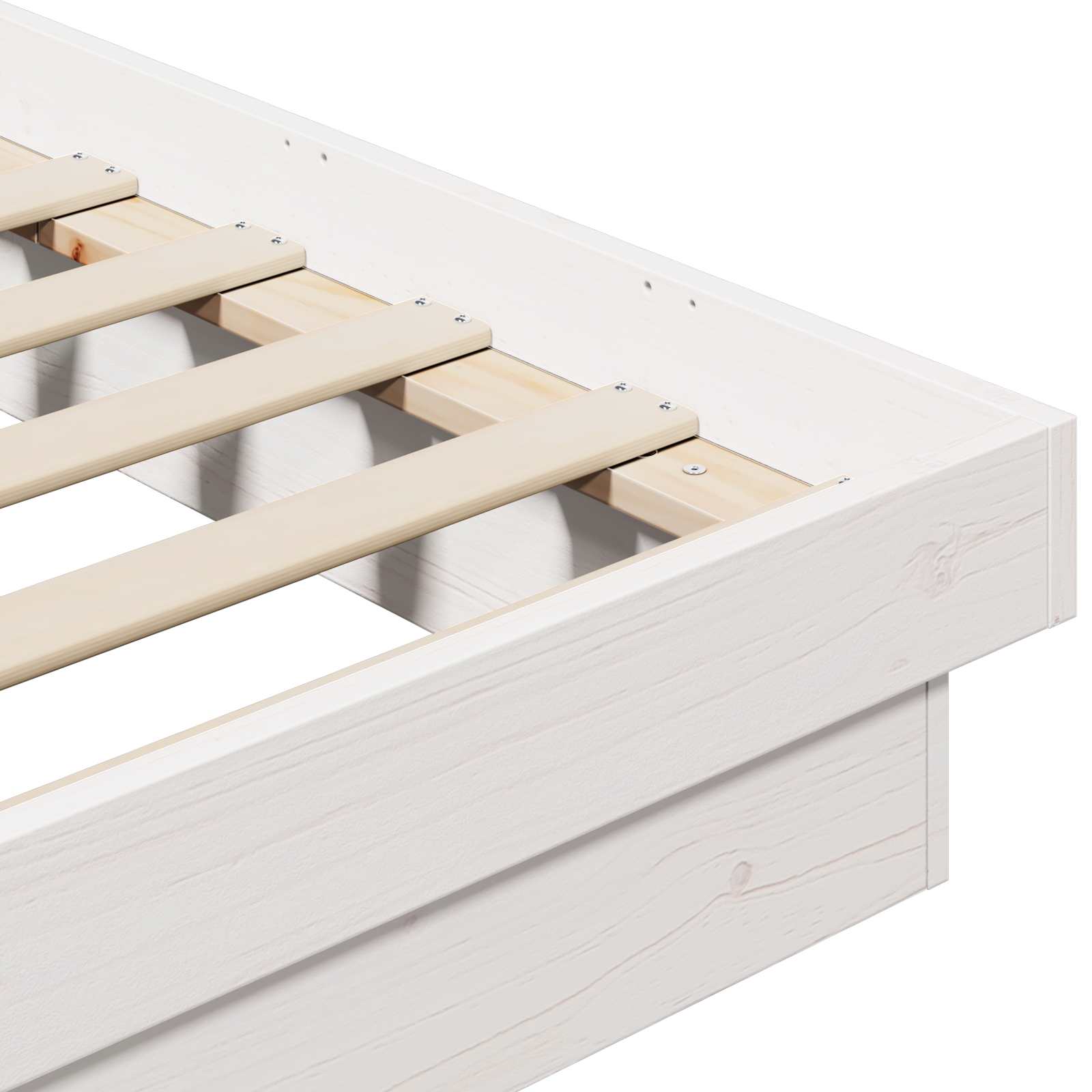 Estructura de cama 200 x 200 cm Madera de pino macizo