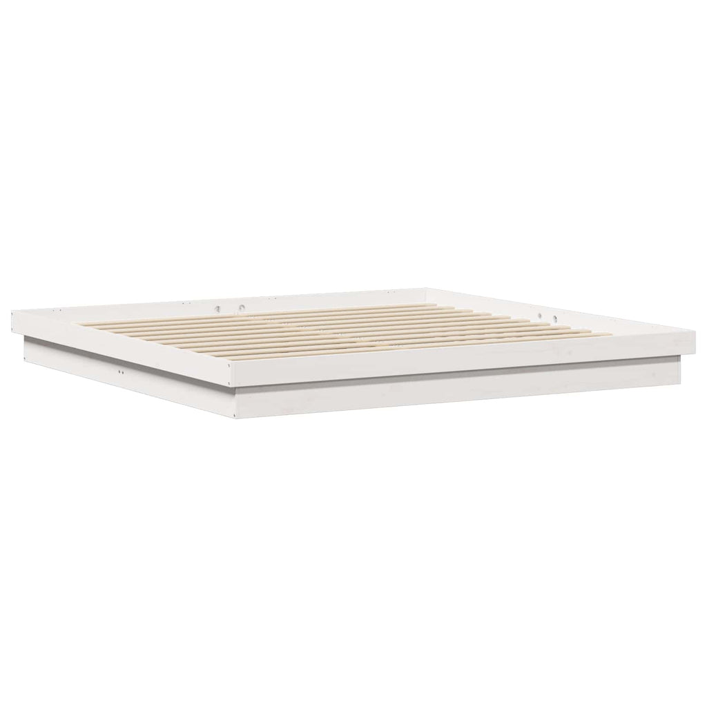 Estructura de cama 200 x 200 cm Madera de pino macizo