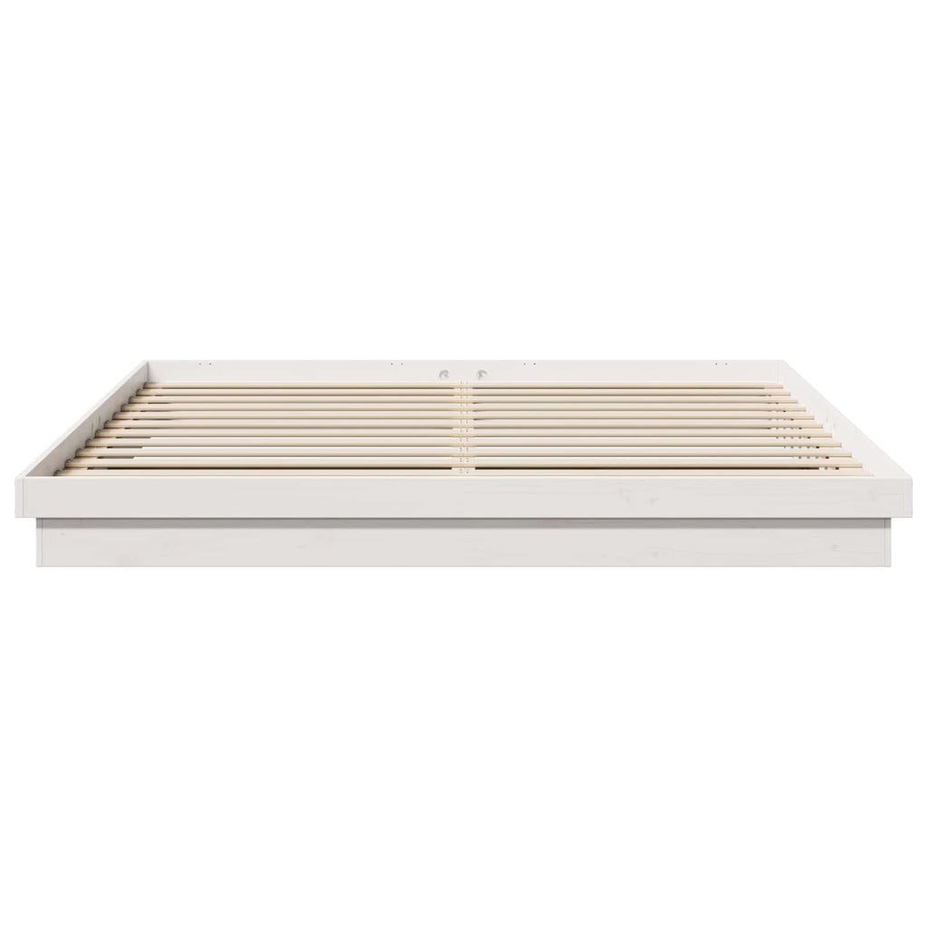 Estructura de cama 200 x 200 cm Madera de pino macizo