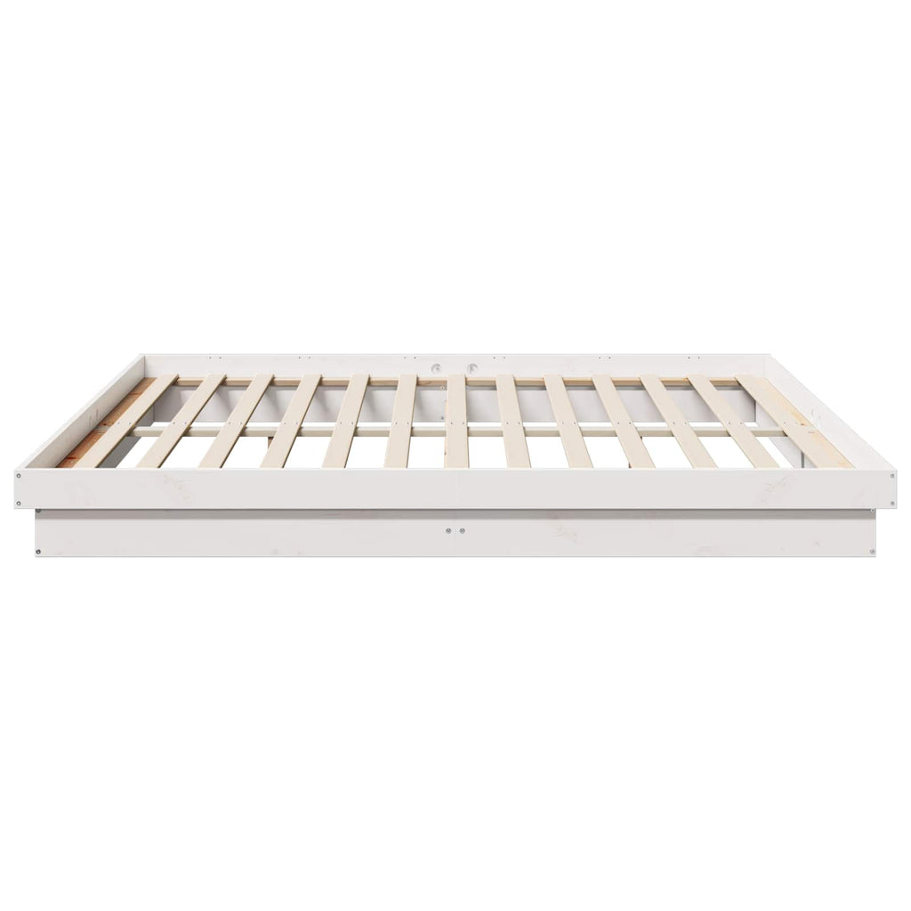 Estructura de cama 200 x 200 cm Madera de pino macizo