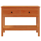 Mesa Consola Marrón cera 100 x 35 x 75 cm Madera de Pino Sólido