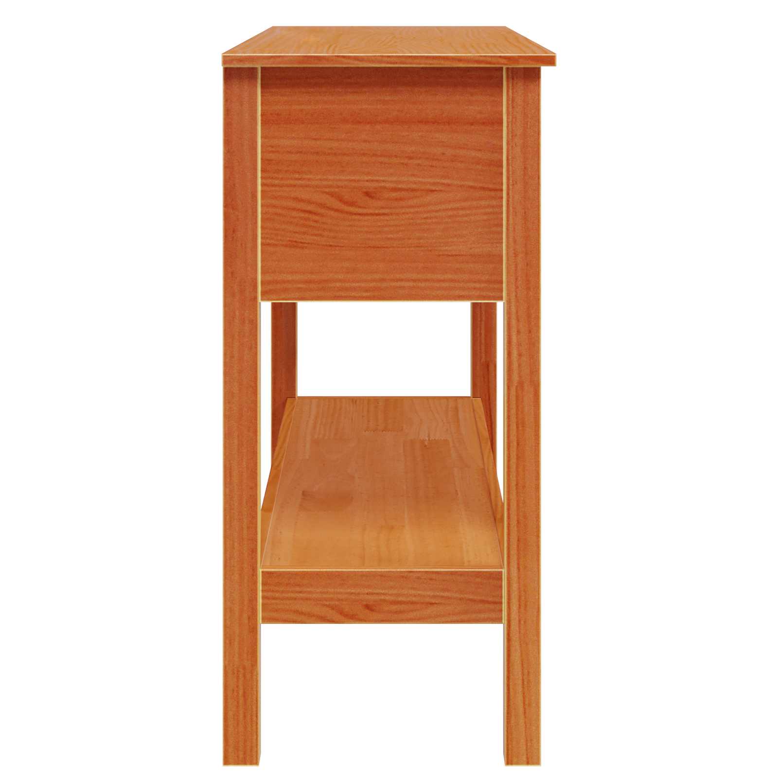 Mesa Consola Marrón cera 100 x 35 x 75 cm Madera de Pino Sólido