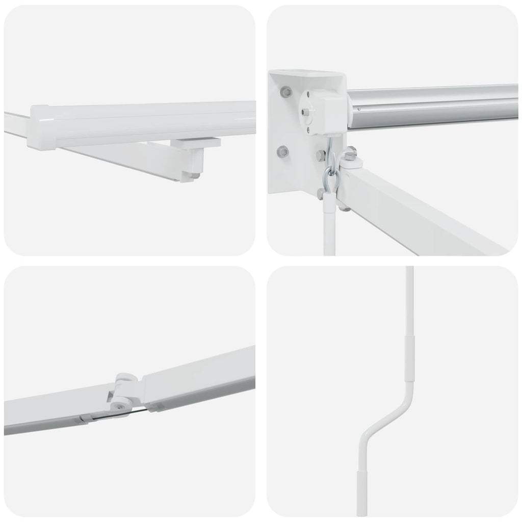 Estructura de toldo retráctil eléctrico 2,5 x 2 m Aluminio