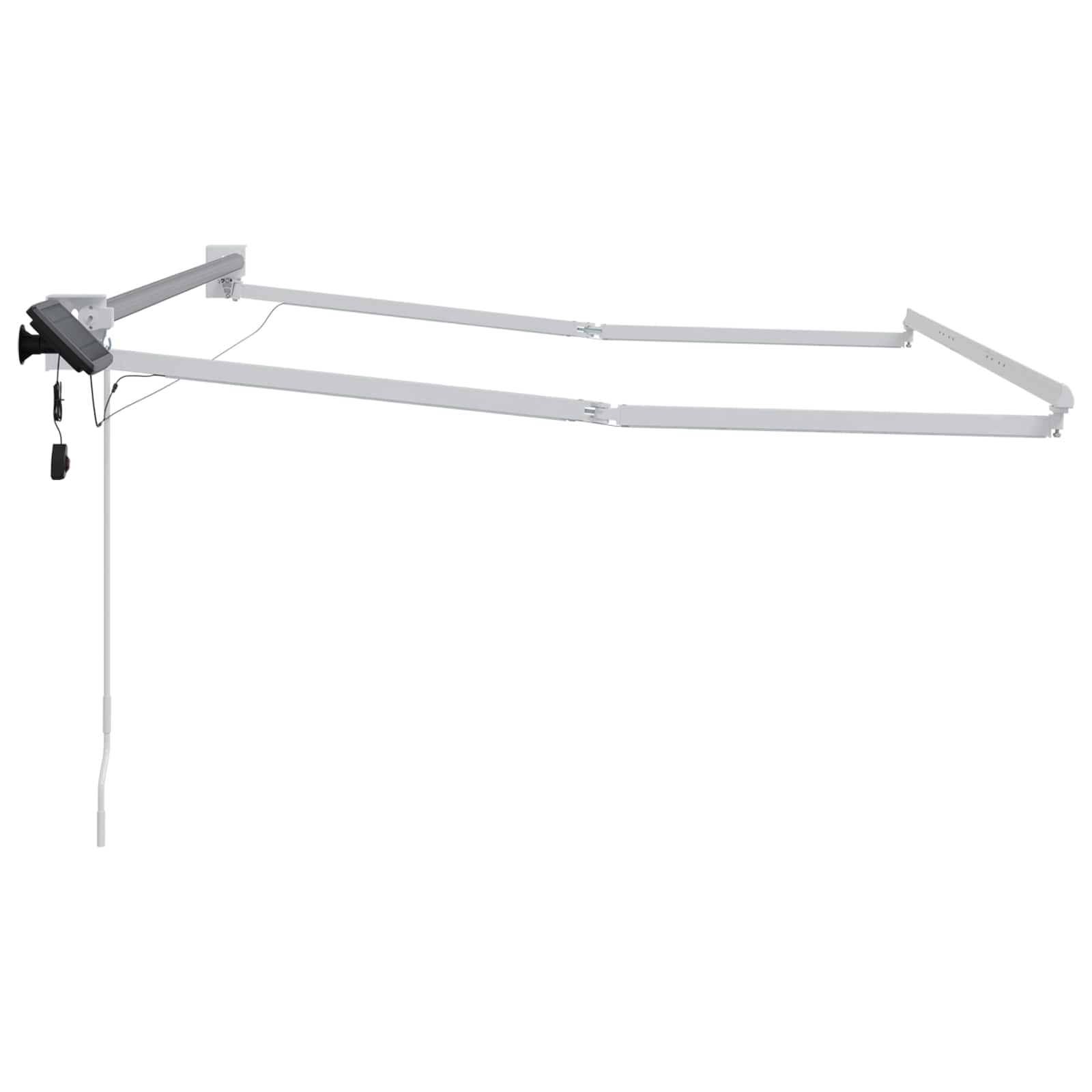Estructura de toldo retráctil eléctrico 2,5 x 2 m Aluminio