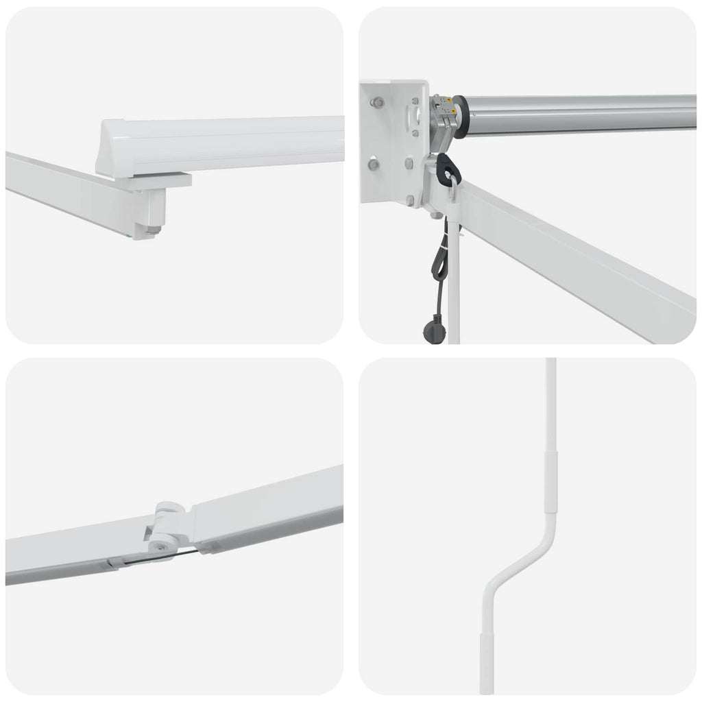 Estructura de toldo retráctil eléctrico 2,5 x 2 m Aluminio
