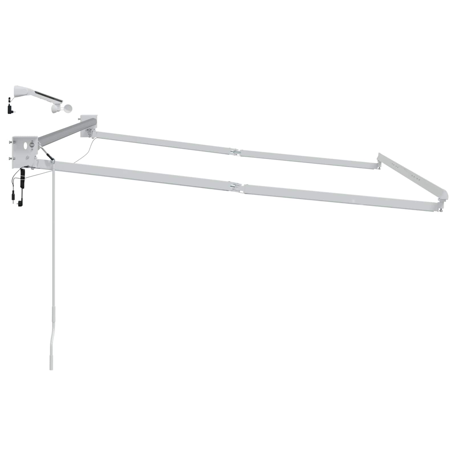 Estructura de toldo retráctil eléctrico 2,5 x 2 m Aluminio