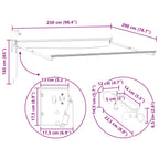 Estructura de toldo retráctil eléctrico 2,5 x 2 m Aluminio