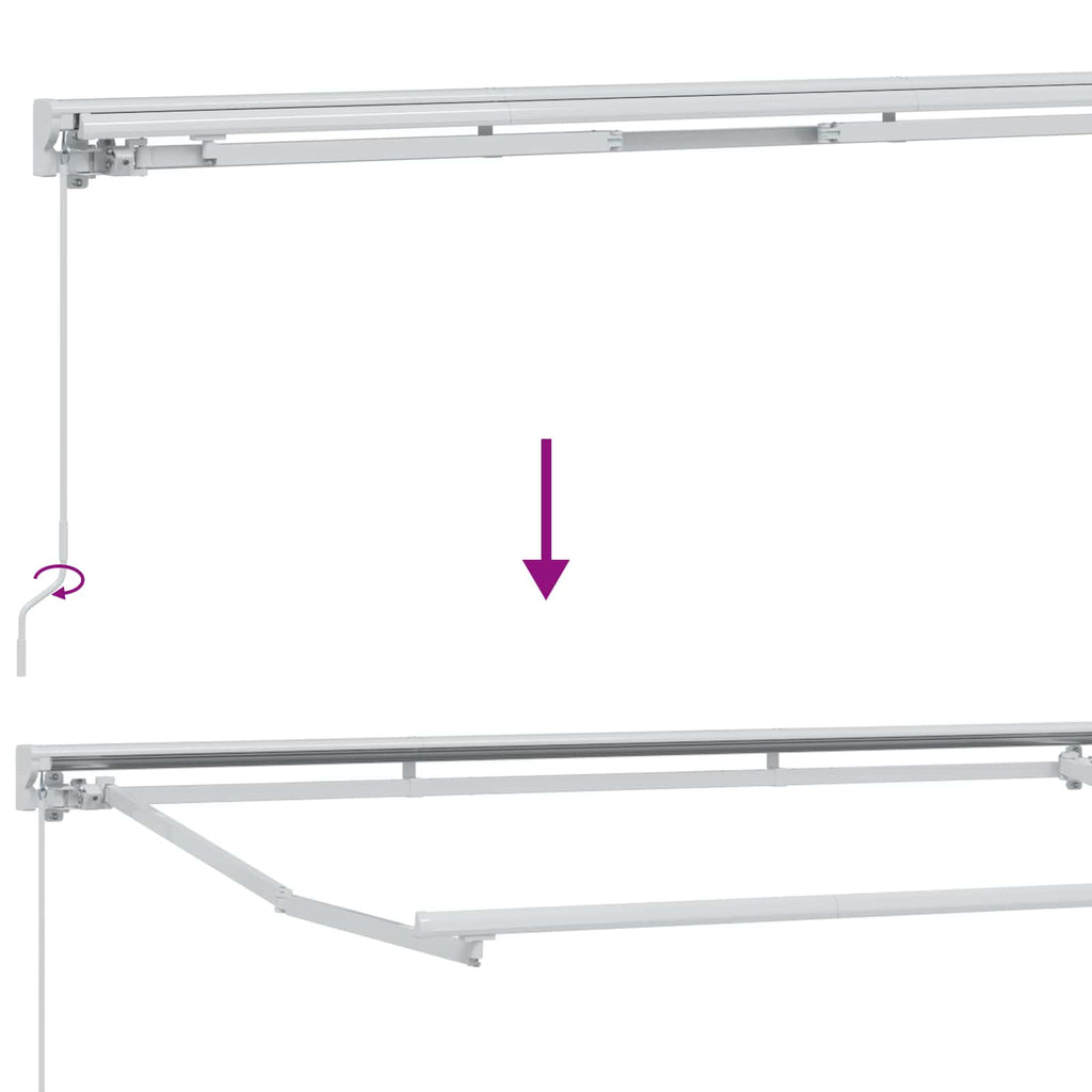 Estructura de toldo manual Ajustable 3 x 2,5 m Acero