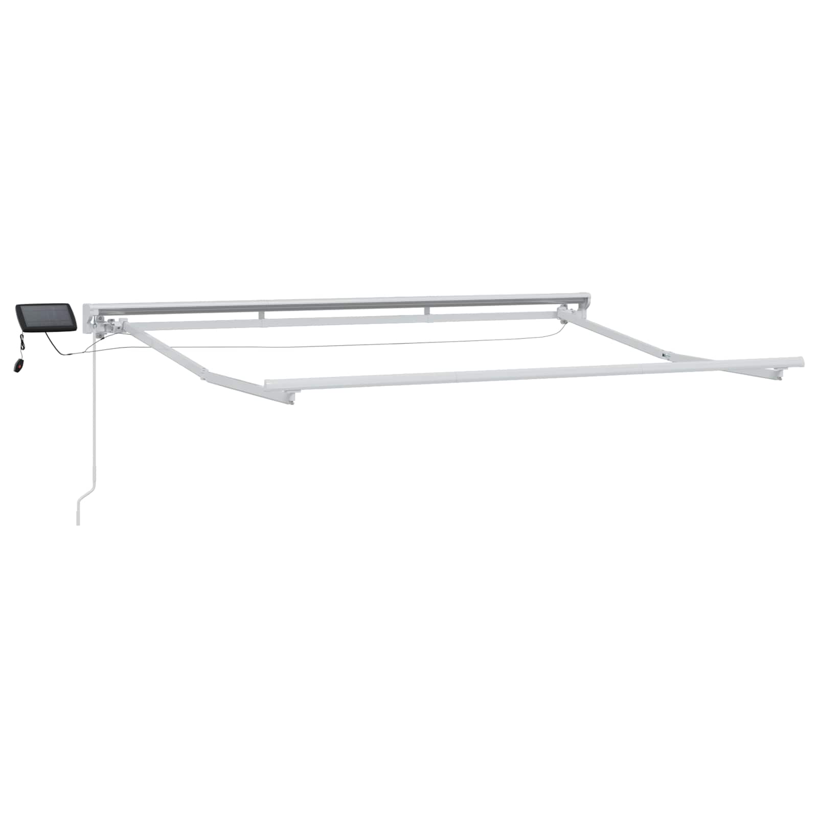 Armazón de toldo manual con LEDs 2,5 x 2 m Aluminio