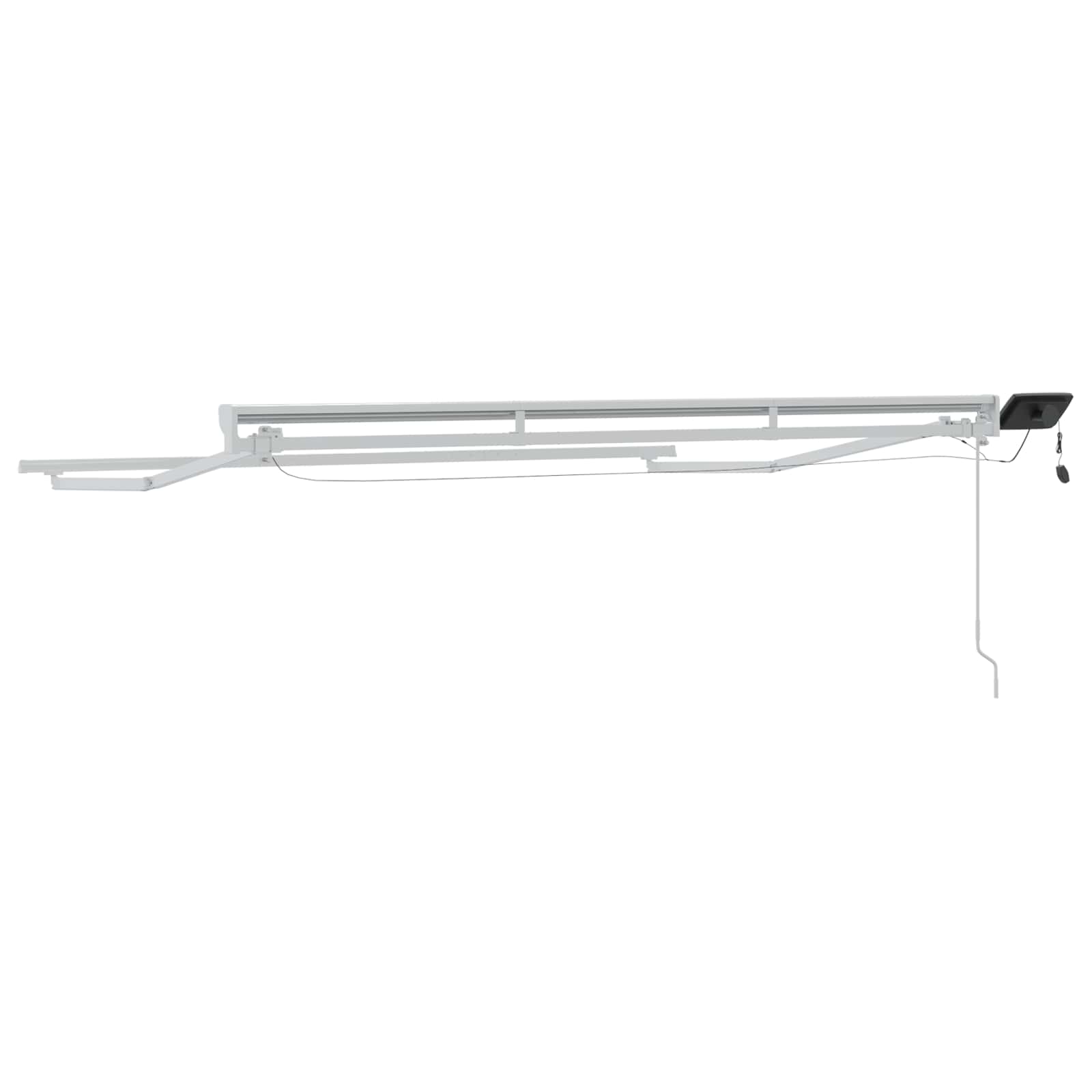 Armazón de toldo manual con LEDs 2,5 x 2 m Aluminio