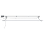 Armazón de toldo manual con LEDs 2,5 x 2 m Aluminio