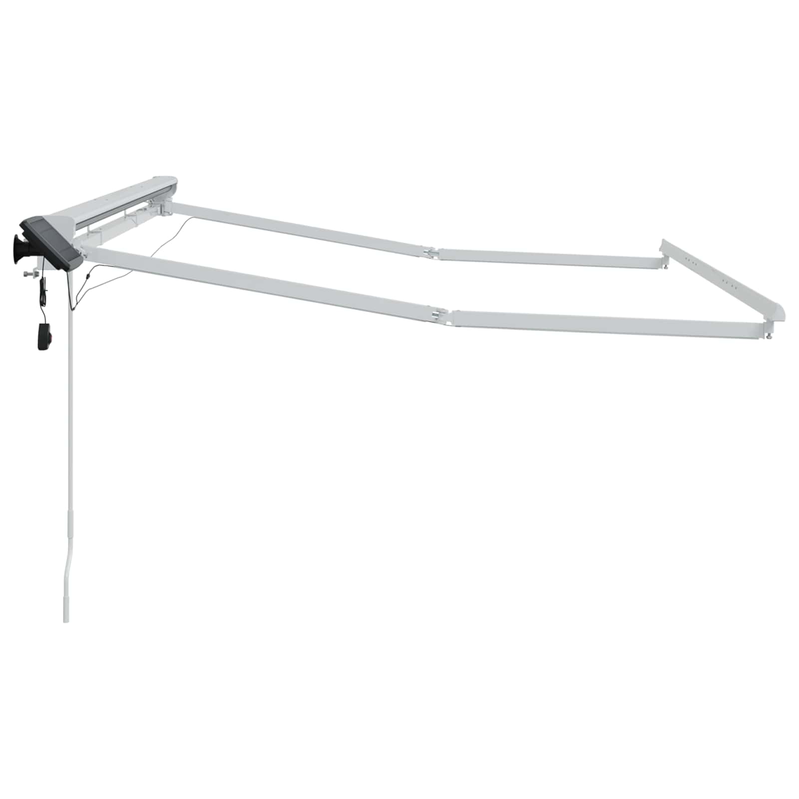 Armazón de toldo manual con LEDs 2,5 x 2 m Aluminio