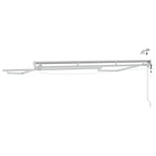 Marco de toldo eléctrico con LEDs 2,5 x 2 m Aluminio