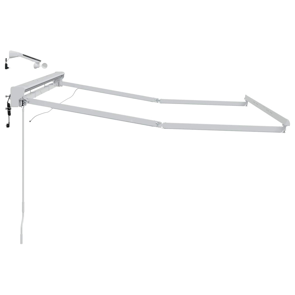 Marco de toldo eléctrico con LEDs 2,5 x 2 m Aluminio
