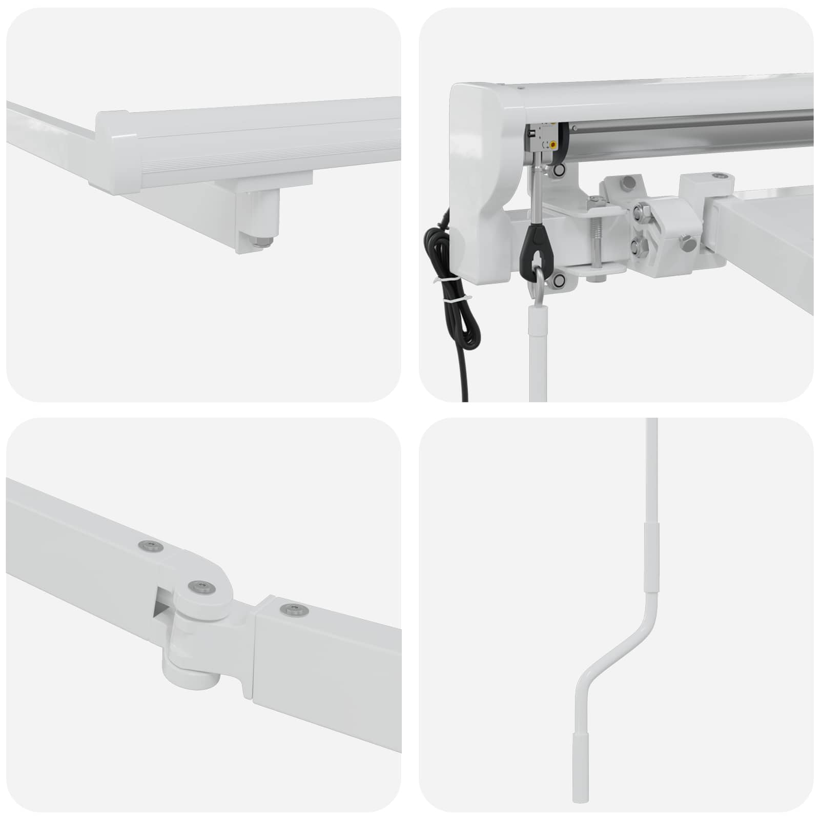 Estructura de toldo retráctil eléctrico 2,5 x 2 m Acero