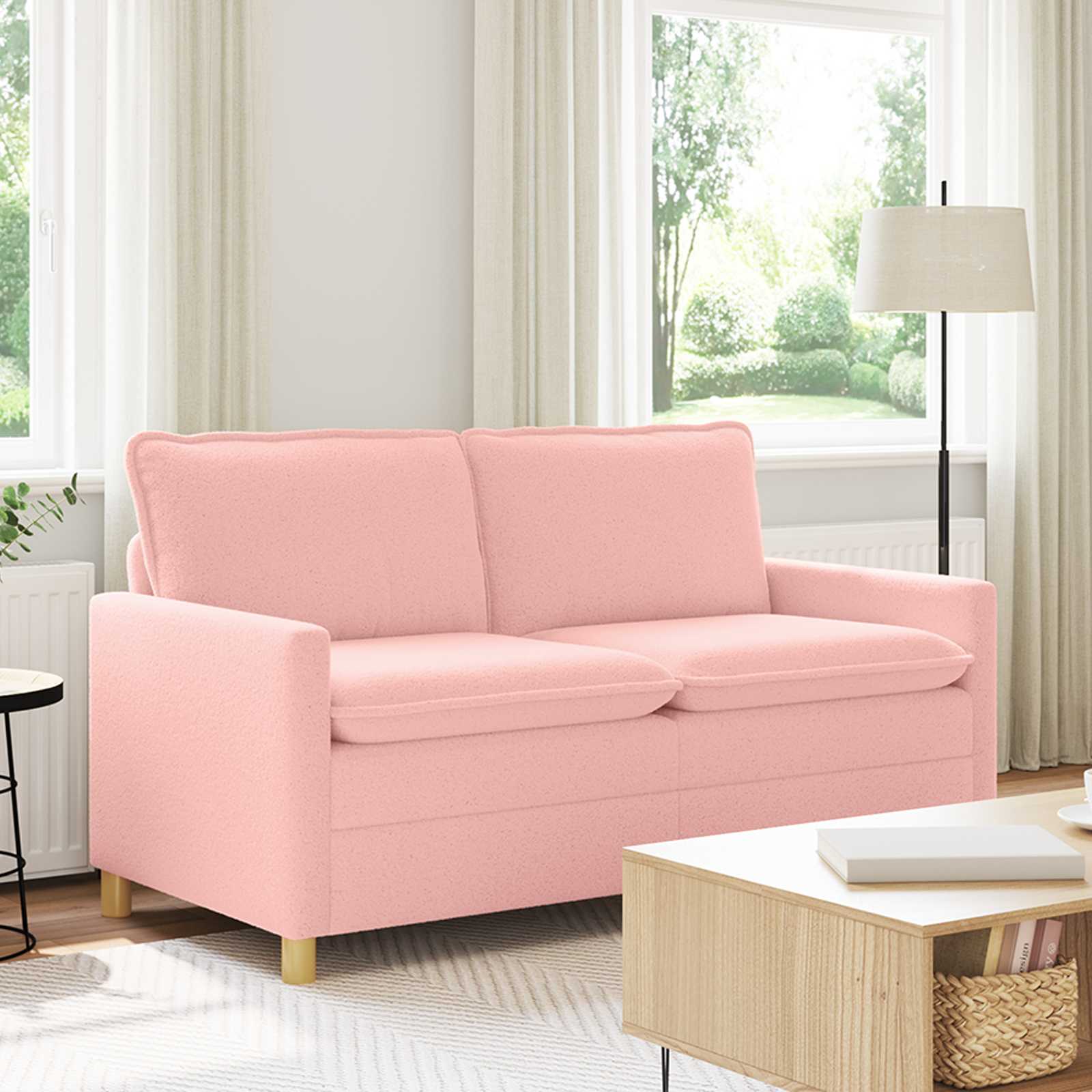 Sofá Beige 126 x 81 x 87,5 cm Tela