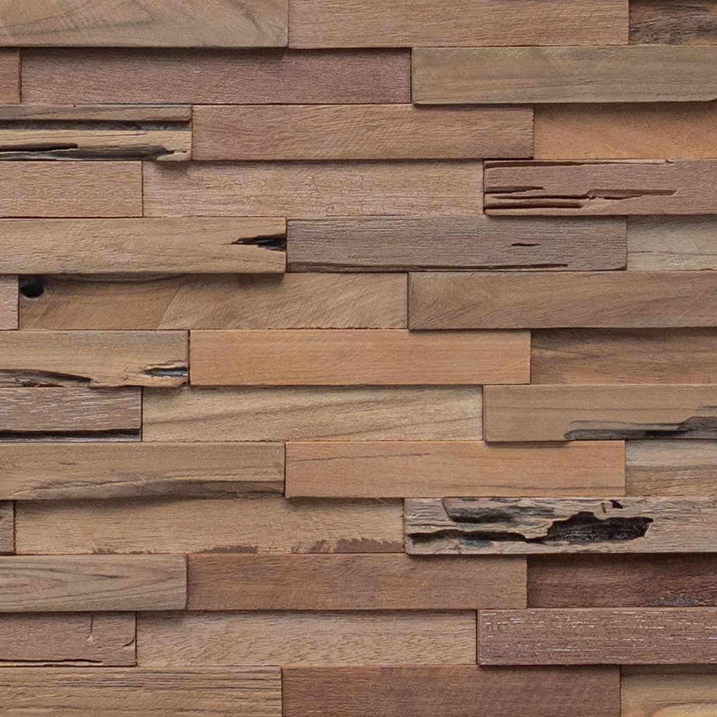 Cabecero Natural Madera de teca maciza